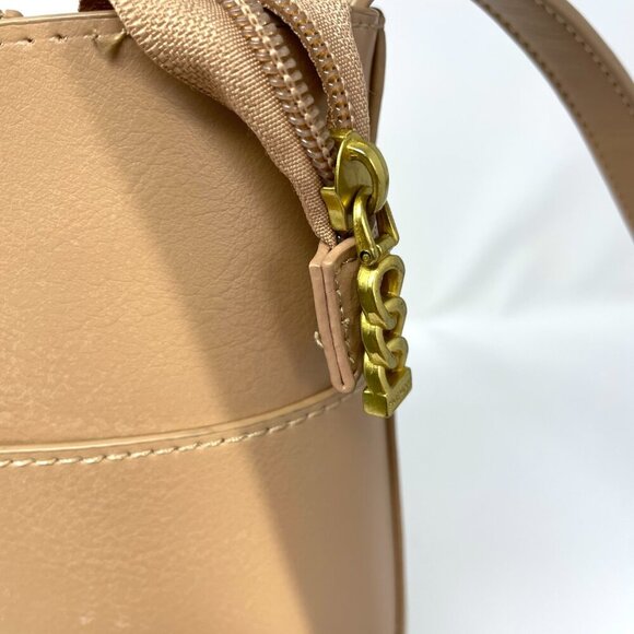 Pixie Mood Mag 10.25 x 11 Vegan Leather Crossbody Bag, Sand Color (flaws) - Picture 5 of 14